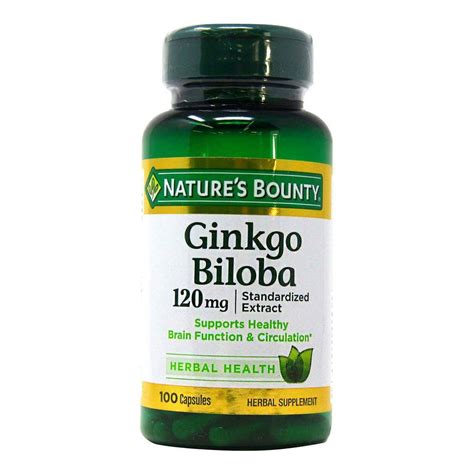 Viên uống bổ não Nature s Bounty Ginkgo Biloba 120mg 100 viên RITA SHOP