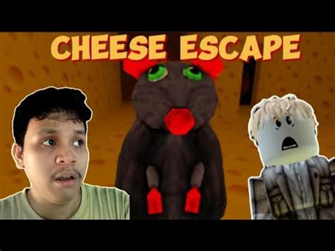 Playing Roblox Cheese Escape Horror Game Youtube