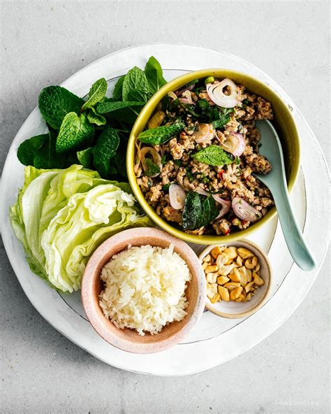 Larb Moo Pork Larb Recipe - Thai Pork Salad · i am a food blog i am a ...