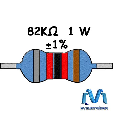 82k Ohms Resistencia De 1 Watt