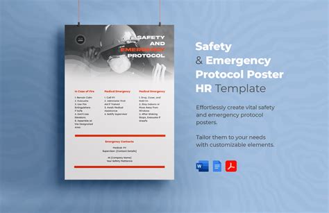 Safety Rules Poster Template In Illustrator Indesign Pdf Pages Psd