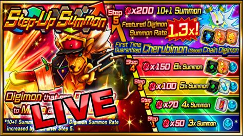 Live Cherubimon Bancholeomon Step Up Banner Summons Digimon