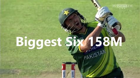 Top 5 Longest Sixes 158m Cricket History Youtube