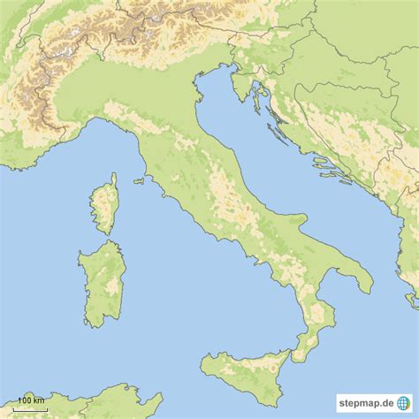 StepMap Italien Landkarte für Italien