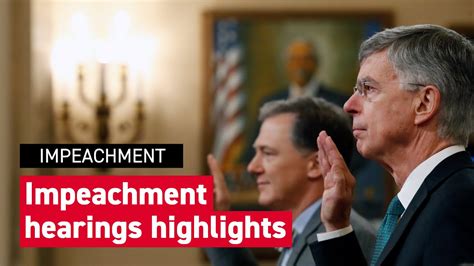 Biggest Moments Of The Impeachment Hearings Politico Youtube