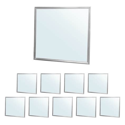 ECD Germany LED Paneeli 36W 60 X 60 Cm 10 Pack Ultraslim Ohut