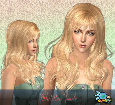 The Sims Resource Newsea Sims2 Hair Yu049f Christina