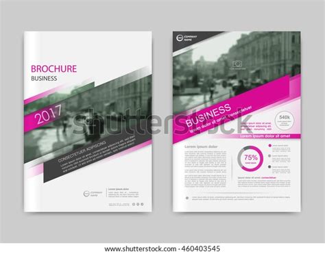 Cover Design Annual Reportvector Template Brochures Stock Vector Royalty Free 460403545