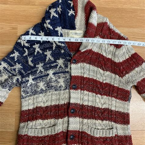 Denim Supply Ralph Lauren USA Flag Shawl Collar Car Gem