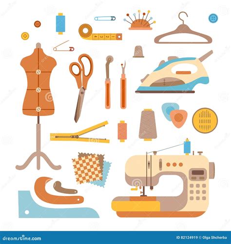 Sewing Workshop Concept Stock Vector Illustration Of Equipment 82124919