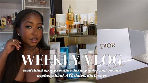 WEEKLY VLOG Switching Up My Routine Luxury Unboxing Jucing Sephora