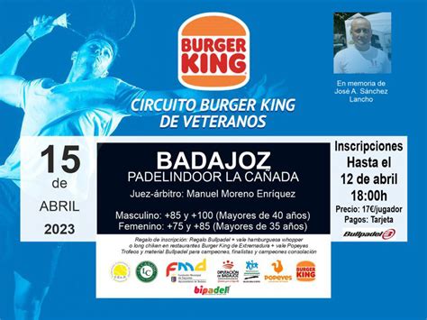 2ª PRUEBA CIRCUITO BURGER KING DE VETERANOS EN BADAJOZ 2023