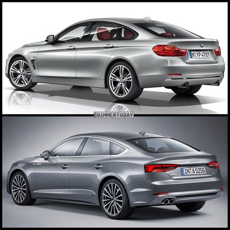 Photo Comparison BMW 4 Series Gran Coupe Vs Audi A5 Sportback