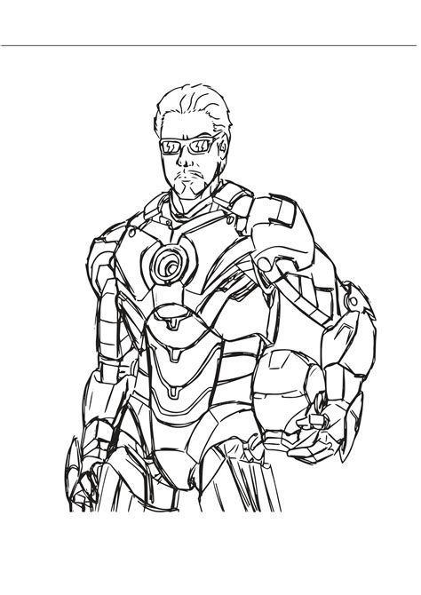 Iron Man Coloriages à imprimer