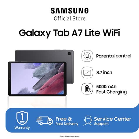 Jual Samsung Galaxy Tab A7 Lite WiFi 3 32GB Gray Shopee Indonesia