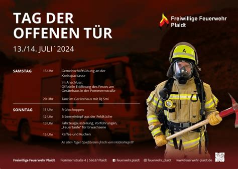 Juni Feuerwehrfest Am Juli Feuerwehr Plaidt