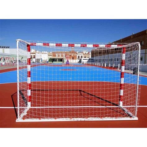 JGO PORTERÍAS F SALA BALONMANO METÁLICAS TRASLADABLES 80X80MM CON BASE