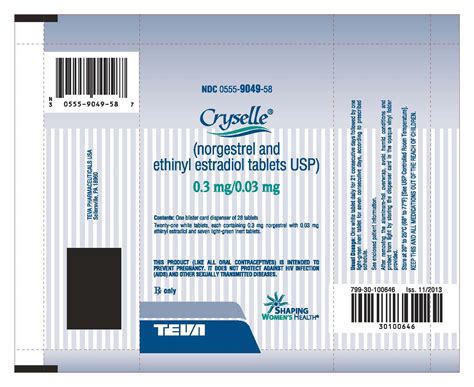 Cryselle - FDA prescribing information, side effects and uses