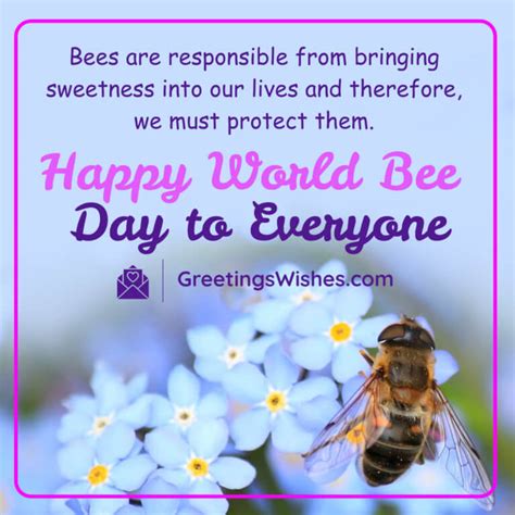 World Bee Day Wishes 20th May Greetings Wishes