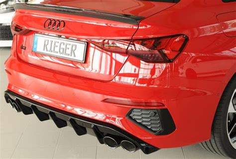 RIEGER PERFORMANCE REAR DIFFUSER ORI EXHAUST AUDI A3 S LINE GY