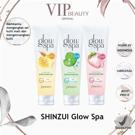 Jual SHINZUI Glow Spa Exfoliating Gel Honey Cica Ichigo 130ml