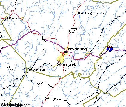 Lewisburg West Virginia .com Map