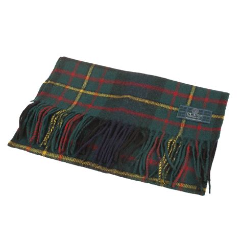 Lambswool Scottish Tartan Clan Scarf Maclaren Tartan Weaving Mill