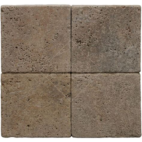 6x6 Scabos Tumbled Travertine Paver 3cm FBR Marble PAVERS POOL