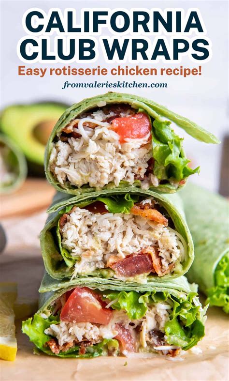 These Easy California Club Wraps Are Loaded With Smashed Avocado Crispy Bacon Tomatoes