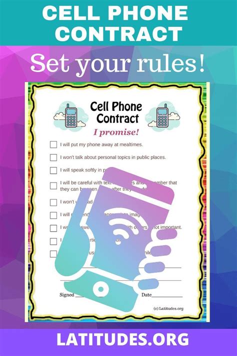 Printable Cell Phone Contract Template