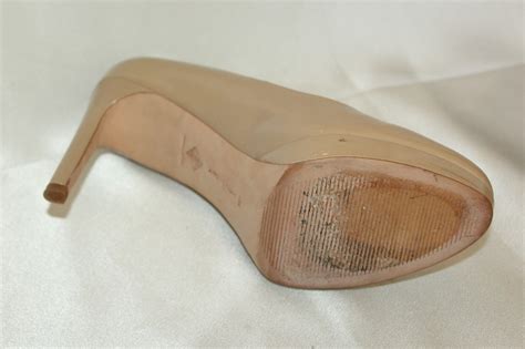 ANTONIO MELANI Nude Patent Leather Platform Heels Pum Gem