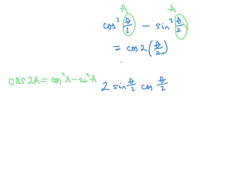 Solved Simplify The Expression By Using A Double Angle Formula Or A