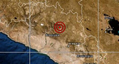 Sismo De Magnitud 35 Se Reportó En Caylloma Arequipa Reportó El Igp Nndc Peru Correo