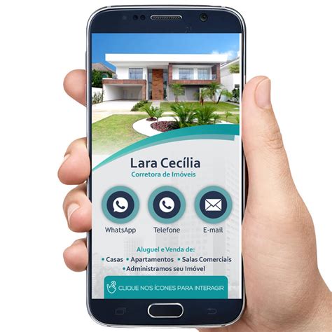 Cartão de Visita Digital Corretora de Imóveis e Imobiliárias