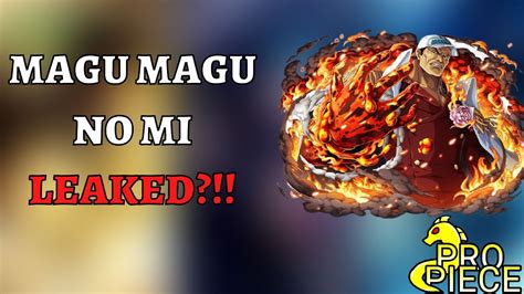 PRO PIECE Magu Magu NO MI REVEALED YouTube