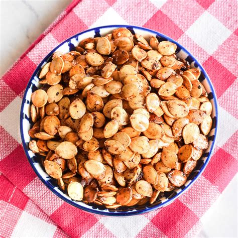 Roasted Squash Seeds Quick Easy Recipe Hello Little Home