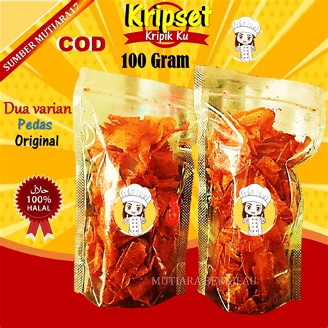 Jual Kripset Keripik Singkong Kripik Pedas Sukabumi 100 Gram Cemilan