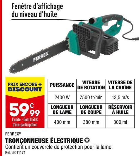 Promo Ferrex Tron Onneuse Lectrique Chez Aldi