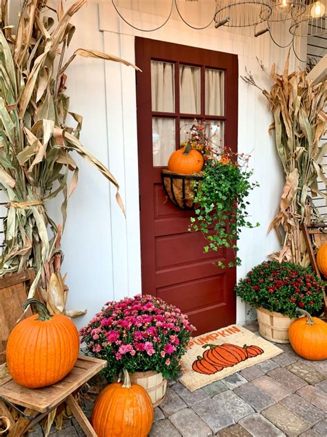 20 Top Pictures Corn Stalks Decorations Ideas - 67 Fall Porch Decorating Ideas Outdoor Fall ...