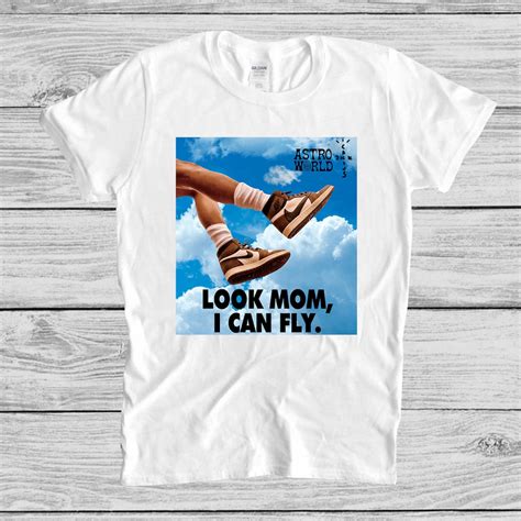 Look Mom I Can Fly T Shirt Travis Scott Astroworld Tour T Etsy