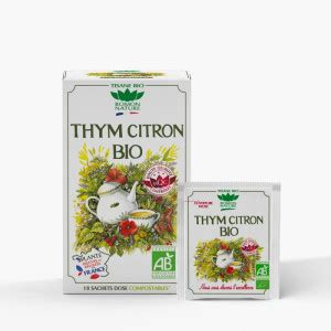 Romon Nature Tisane Thym Citron Bio Sachets Pharmacie En