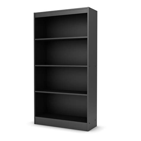 Four Shelf Eco Friendly Bookcase In Black Finish 4 Shelf Bookcase