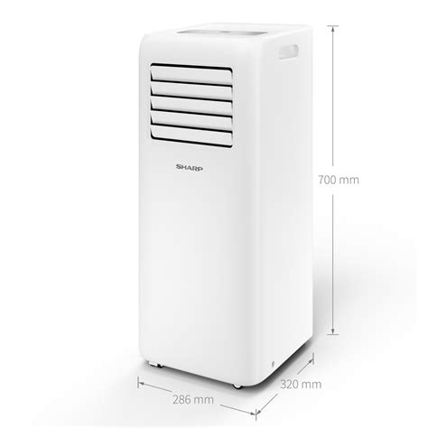 9000 Btu Portable Air Conditioner Ul C09ea W Sharp Europe