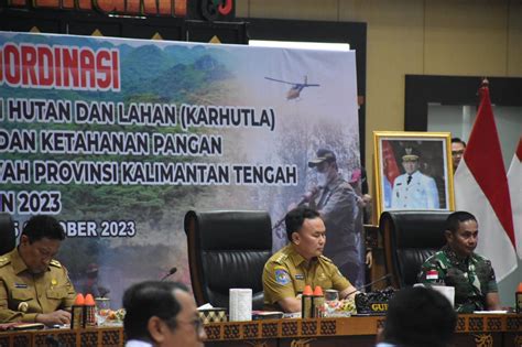 Setda Prov Kalteng Gelar Rakor Karhutla Inflasi Dan Ketahanan