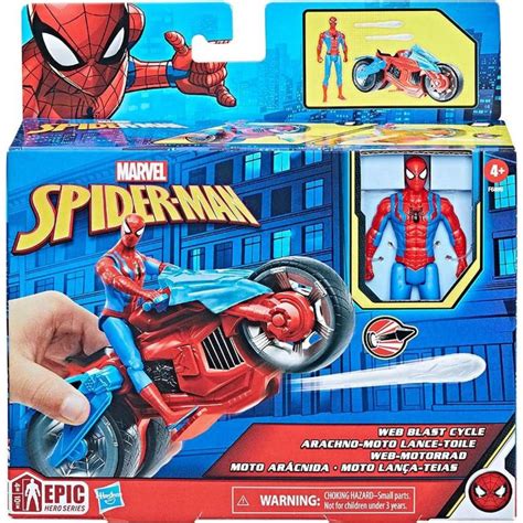 Hasbro Spider Man Epic Hero Series Web Blast Cycle Action Figure