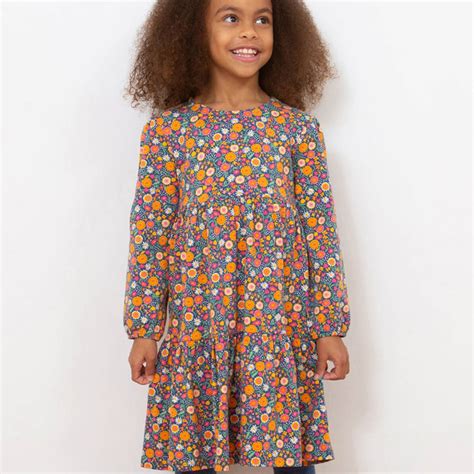 Kite Kleid Langarm Blumen Stufen Greenstories