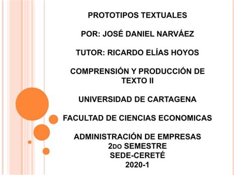 Actividad Comprensi N Y Producci N De Textos Ii Ppt