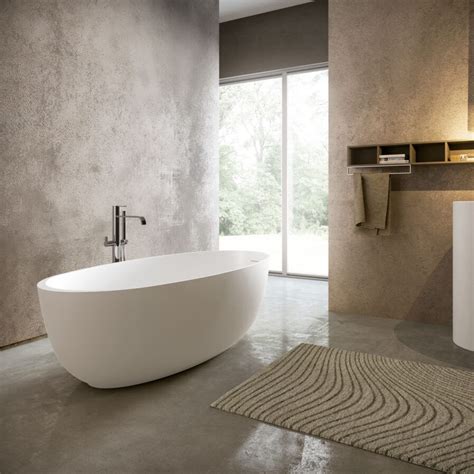 Baignoire Ovale Ideagroup Poser Pour Habitat Contemporaine