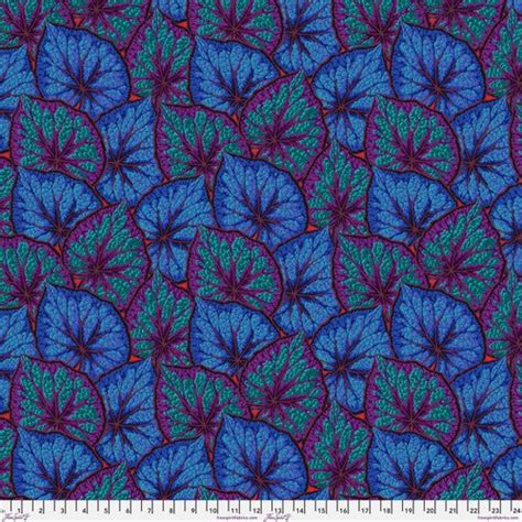 Begonia Cobalt Kaffe Fassett Collective Stash I Fenwick Fabrics