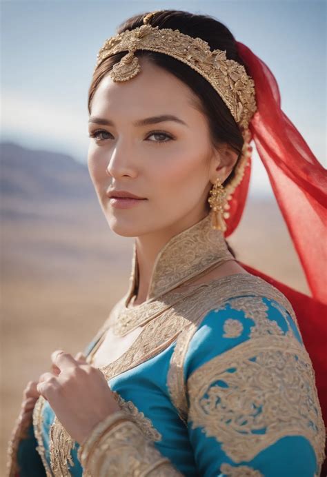 Hyper Realistic Long Shot Khutulun Mongol Princess Marries A Man